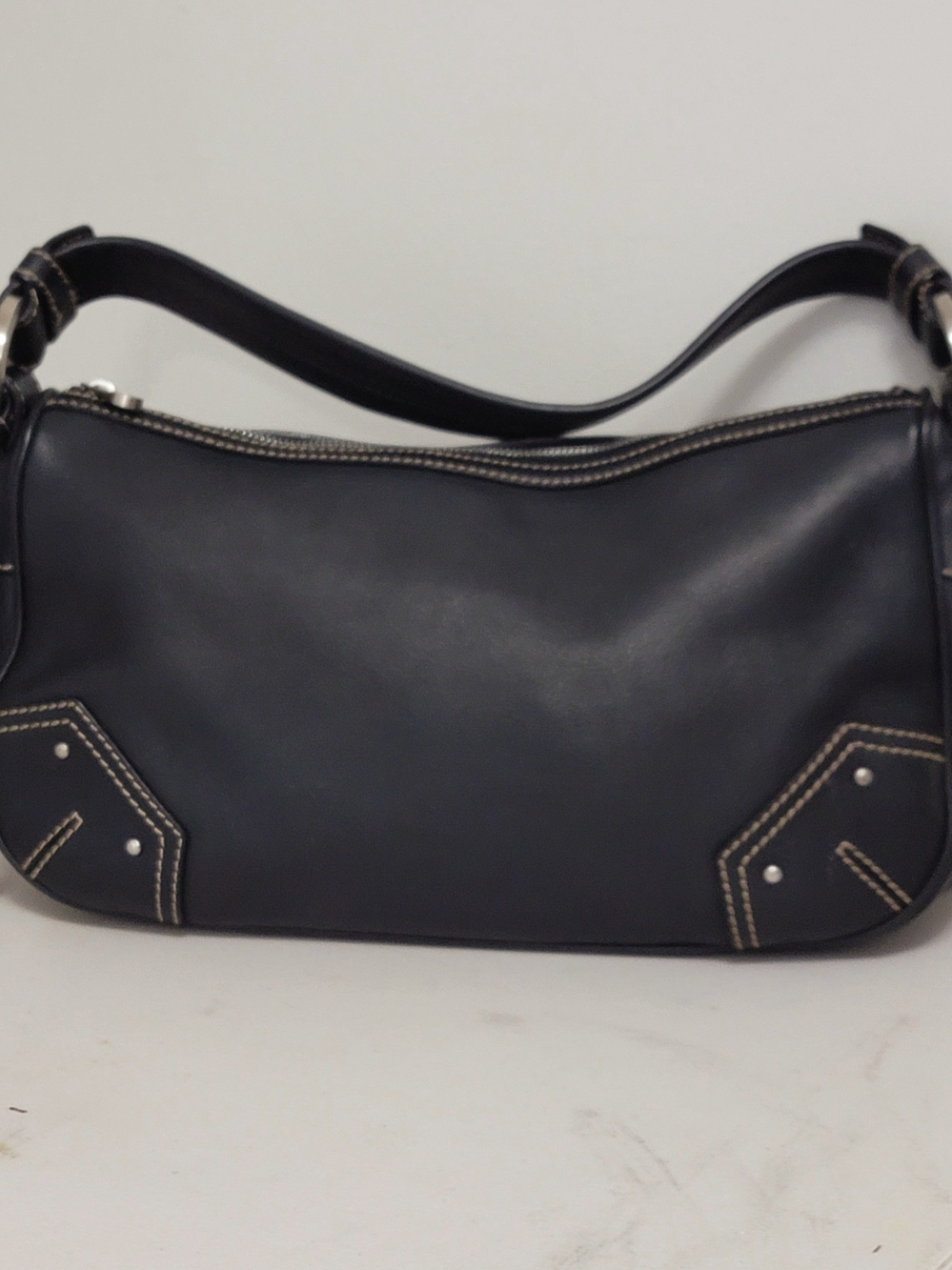 Bally Melide Black Genuine Leather Shoulder Bag - Vintage Made in Italy